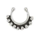 Sterling Silver Clip On Septum Rings SC3, 1.2mm, 7mm, One Ring only.