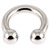 Titanium Circular Barbells (CBB) (Horseshoes) Large Gauge - SKU 28068