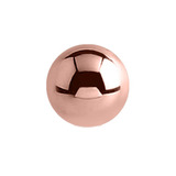 Rose Gold Steel Threaded Ball 1.6mm, 5mm. One ball only