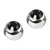 Titanium Threaded Jewelled Balls 1.2x3mm Mirror Polish metal, Jet Black Gem. Pack of 2 balls. - alternative image