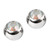 Titanium Threaded Jewelled Balls 1.2x2.5mm Mirror Polish metal, Crystal AB Gem. Pack of 2 balls. - alternative image