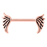 Vertical Angel Wings Nipple Bar - SKU 28244