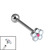 Titanium Internally Threaded Micro Barbells 1.2mm - Daisy Flower 1.2mm, 10mm - alternative image