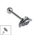 Titanium Internally Threaded Micro Barbells 1.2mm - Feather 1.2mm, 8mm - alternative image