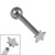 Titanium Internally Threaded Micro Barbells 1.2mm - Star Star, 1.2mm, 8mm - alternative image