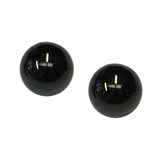 Black Steel Threaded Balls - SKU 28411