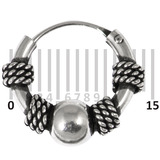 Sterling Silver Hoops - Earrings H40A - SKU 28412