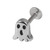 Steel Labret with Ghost Attachment 1.2mm - SKU 28544