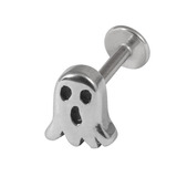 Steel Labret with Ghost Attachment 1.2mm - SKU 28545