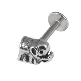 Steel Labret with Elephant Attachment 1.2mm - SKU 28566