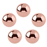Rose Gold Steel Threaded Ball 1.6mm, 4mm. Pack of 5 balls