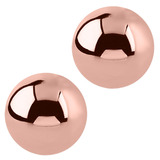 Rose Gold Steel Threaded Ball 1.6mm, 5mm. Pack of 2 balls