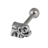 Steel Micro Bar with Elephant Attachment 1.2mm, 10mm
