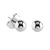 Steel Ear Stud Earrings with Ball - SKU 28626