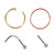 Multipack - Mixed Style Nose Piercing Set 1.0mm 1 - alternative image