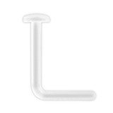Acrylic Flexible L Shaped Nose Stud Retainer (Hide it) - SKU 28851