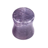 Amethyst Stone Double Flared Tapered Plug - SKU 28862