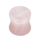 Rose Quartz Stone Double Flared Tapered Plug - SKU 28866