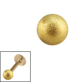 Zircon Steel Threaded Shimmer Balls 1.2mm (Gold colour PVD) - SKU 28934