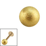 Zircon Steel Threaded Shimmer Balls 1.2mm (Gold colour PVD) - SKU 28935