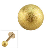 Zircon Steel Threaded Shimmer Balls 1.6mm (Gold colour PVD) - SKU 28939