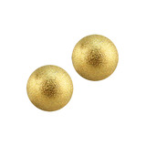 Zircon Steel Threaded Shimmer Balls 1.6mm (Gold colour PVD) 1.6mm, 4mm. Pack of 2 balls.