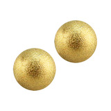 Zircon Steel Threaded Shimmer Balls 1.6mm (Gold colour PVD) 1.6mm, 5mm. Pack of 2 balls.