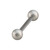 Steel Micro Barbell with Steel Shimmer Balls 1.2mm 1.2mm, 6mm, 3mm - alternative image