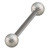 Steel Barbell with Steel Shimmer Balls 1.6mm - SKU 28975