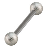 Steel Barbell with Steel Shimmer Balls 1.6mm - SKU 28977