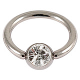 Steel Jewelled BCR 1.2mm 1.2mm, 6mm, Crystal Clear