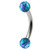 Steel Micro Curved Barbell with Synthetic Opal Balls 1.2mm - SKU 29045
