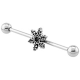 Steel Snowflake Industrial Scaffold Barbell IND45 1.6mm, 36mm, 5mm, IND45 Snowflake