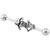 Steel Skeleton Industrial Scaffold Barbell IND42 - SKU 29277