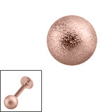 Rose Gold Steel Threaded Shimmer Balls 1.2mm - SKU 29339