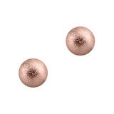 Rose Gold Steel Threaded Shimmer Balls 1.2mm 1.2mm, 3mm. Pack of 2 balls.
