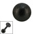 Black Steel Threaded Shimmer Balls 1.6mm - SKU 29343