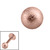 Rose Gold Steel Threaded Shimmer Balls 1.6mm - SKU 29350