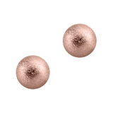 Rose Gold Steel Threaded Shimmer Balls 1.6mm 1.6mm, 4mm. Pack of 2 balls.