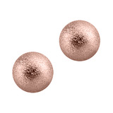 Rose Gold Steel Threaded Shimmer Balls 1.6mm 1.6mm, 5mm. Pack of 2 balls.
