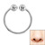 Surgical Steel Clip On Fake Piercing Nostril Ring - Plain - SKU 29397