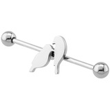 Steel Love Birds Industrial Scaffold Barbell IND38 1.6mm, 32mm, 5mm, IND38 Love Birds