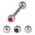Multipack - Steel Single Jewelled Micro Barbell and Jewelled Balls Set 1.2mm Gauge 1.2mm, 9mm, 2.5mm, Red, Crystal AB, Jet, Clear - alternative image