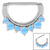 Steel Claw Set Opal Nipple Clicker Ring - SKU 29670