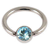 Steel Jewelled BCR 1.2mm 1.2mm, 9mm, Light Blue