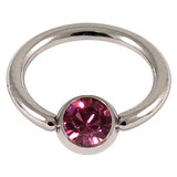 Steel Jewelled BCR 1.2mm 1.2mm, 9mm, Purple