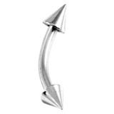 Steel Coned Micro Curved Barbell 1.2mm - SKU 29728