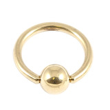 Zircon Steel Ball Closure Ring (BCR) (Gold colour PVD) - SKU 29829