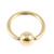 Zircon Steel Ball Closure Ring (BCR) (Gold colour PVD) - SKU 29829