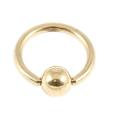 Zircon Steel Ball Closure Ring (BCR) (Gold colour PVD) - SKU 29832
